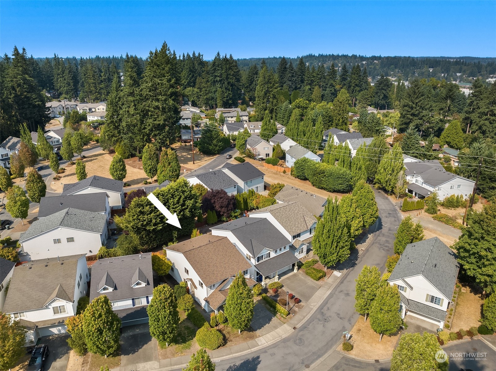 9222 Northeast 173rd Place Bothell, WA 98011 - Photo 37 of 37 an aerial view of residential houses with outdoor space and street view