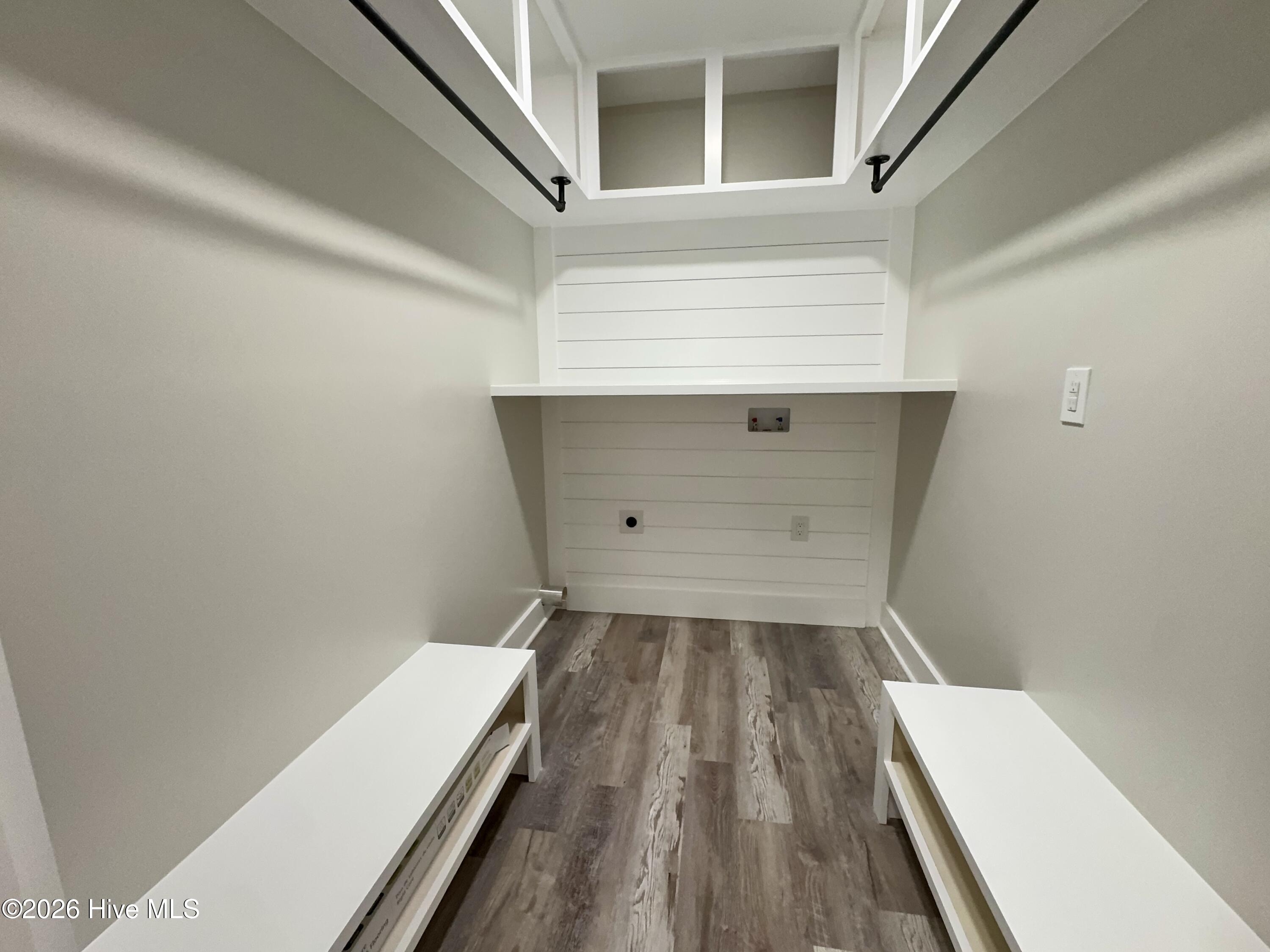 554 North Trotman Road Camden, NC 27921 - Photo 14 of 30 Primary bedroom walk in closet with washer & dryer hook ups