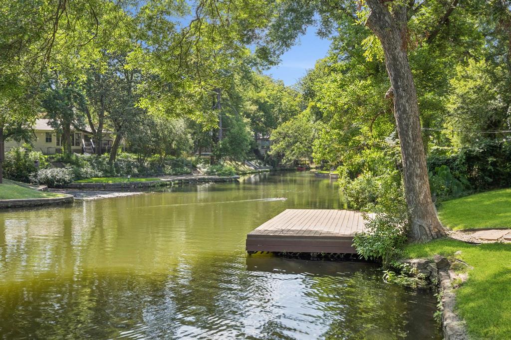 6742 Williamson Road Dallas, TX 75214 - Photo 11 of 11 View from Backyard Overlooking Creek Complete With Wood Dock for Launching Boat, Fishing, and Relaxing Outdoors