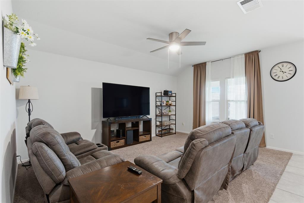 3400 Quiet Valley Road Fort Worth, TX 76123 - Photo 11 of 31 a living room with furniture and a flat screen tv