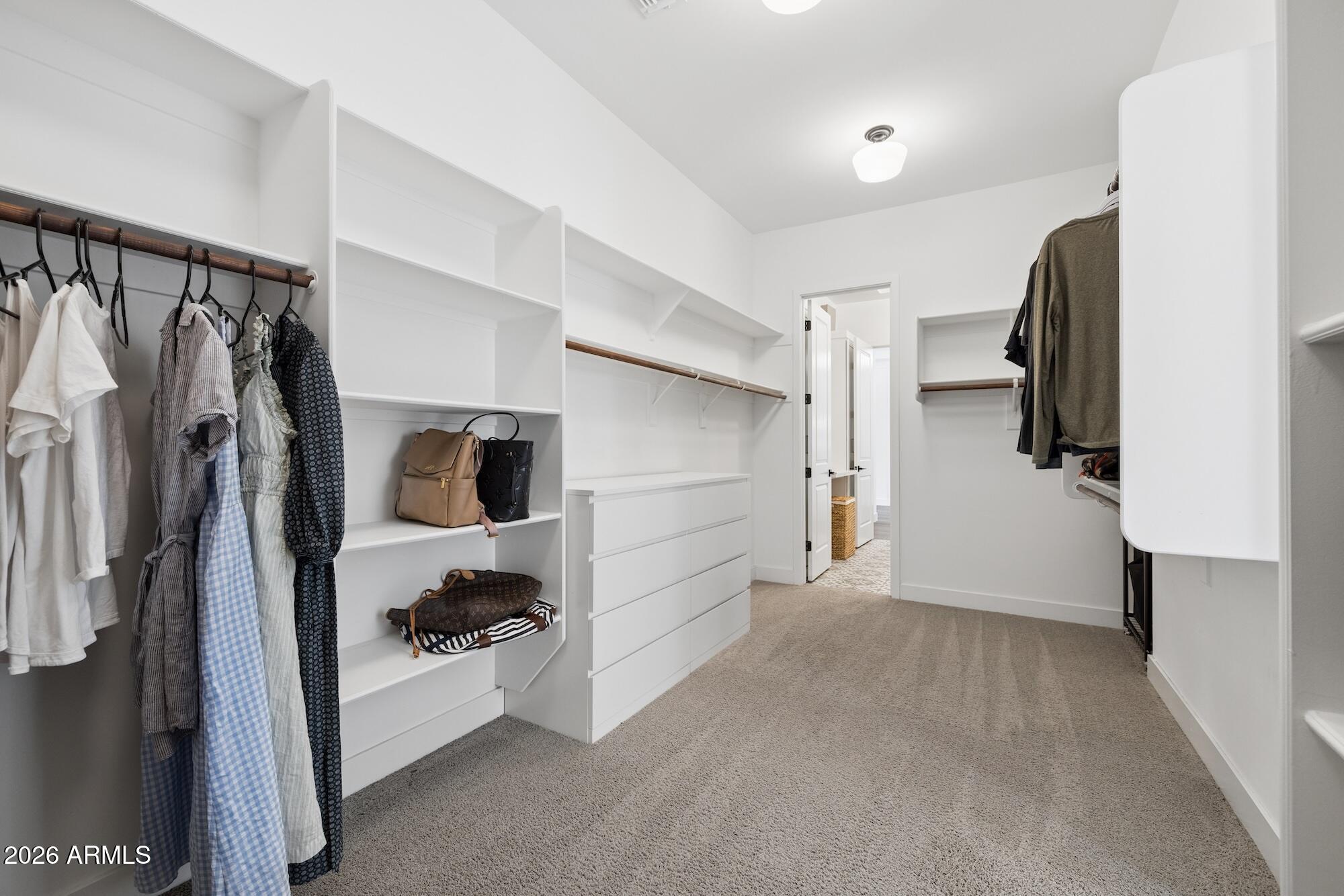 2633 East Geronimo Street Gilbert, AZ 85295 - Photo 60 of 78 a view of walk in closet with clothes and shoes