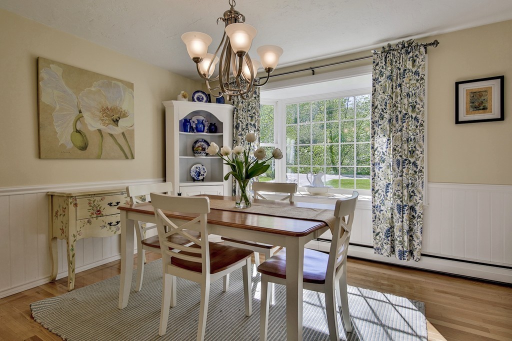 102 Fitzpatrick Road Grafton, MA 01519 - Photo 10 of 25 a view of a dining room with furniture wooden floor and a chandelier