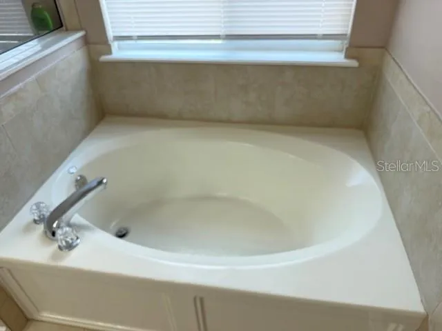 a close up of a bathtub
