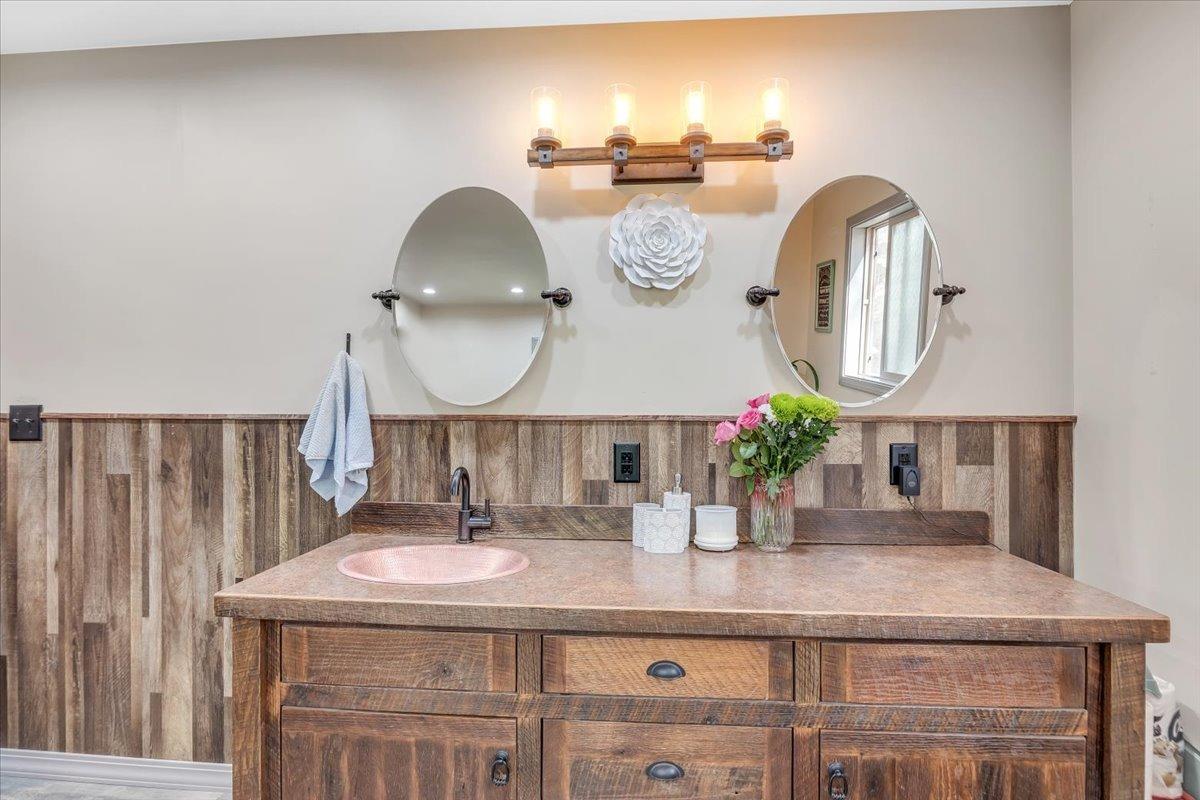 1499 Sawmill Road, Unit 594 Copperopolis, CA 95228 - Photo 35 of 98 Rustic vanity with space to get ready for your day.