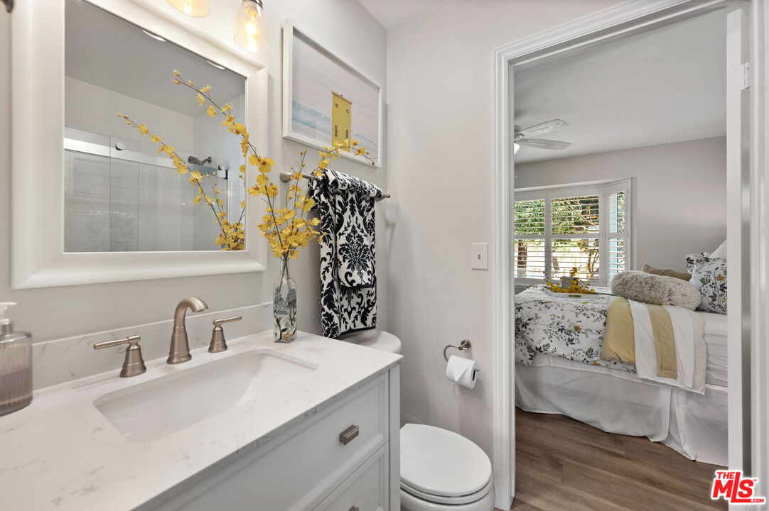 591 Garfield Avenue, Unit 5 Pasadena, CA 91101 - Photo 35 of 48 a bathroom with a sink a toilet and shower