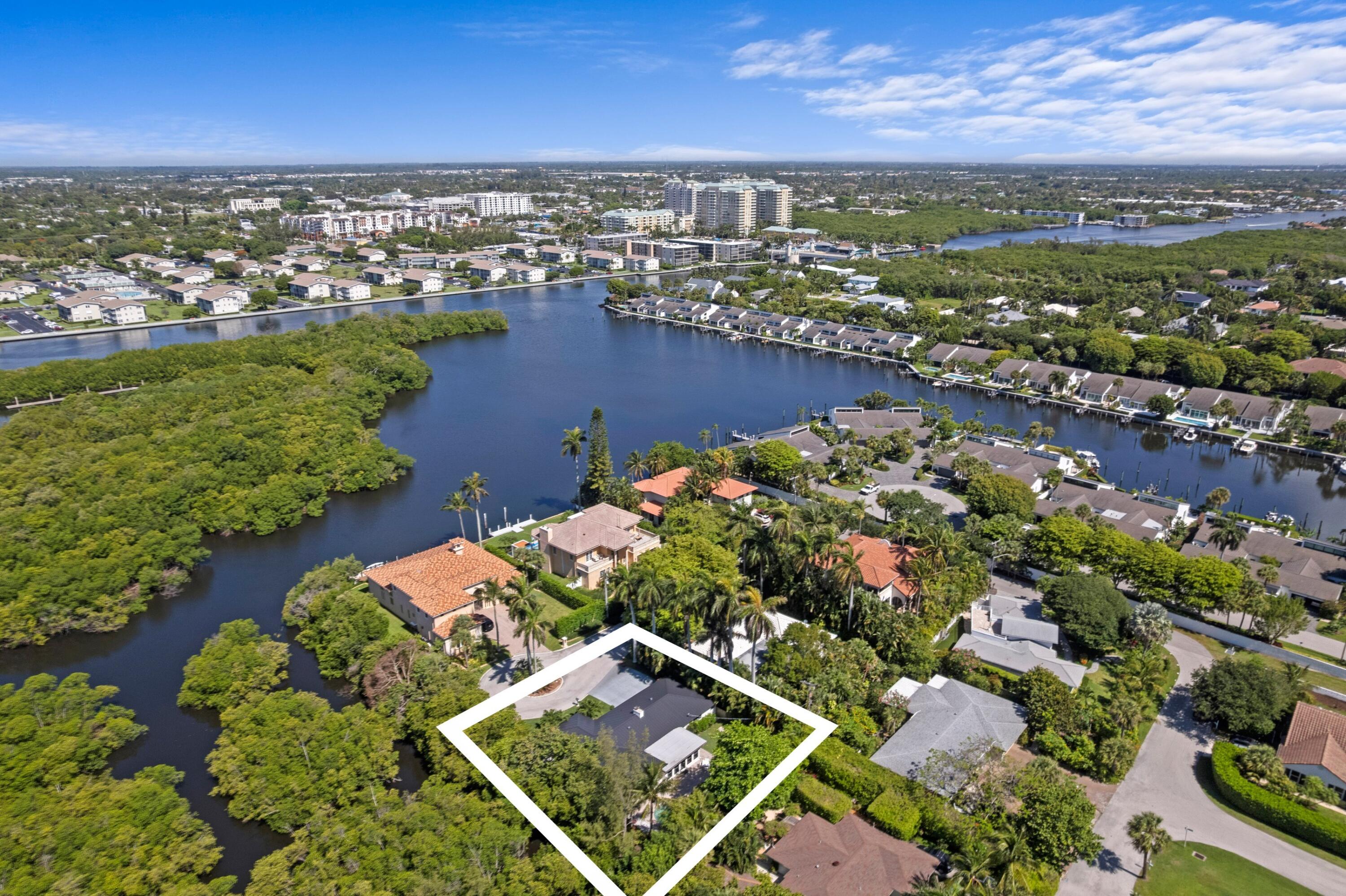 35 Anna Street Ocean Ridge, FL 33435 - Photo 66 of 75 an aerial view of residential houses with outdoor space
