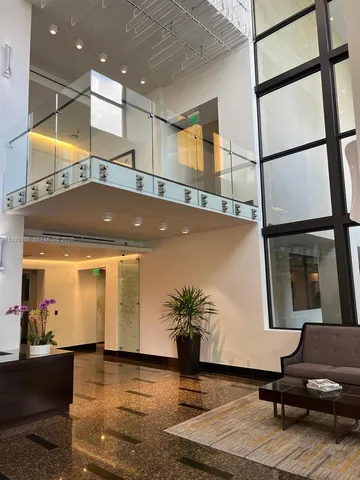 a room with furniture and a table