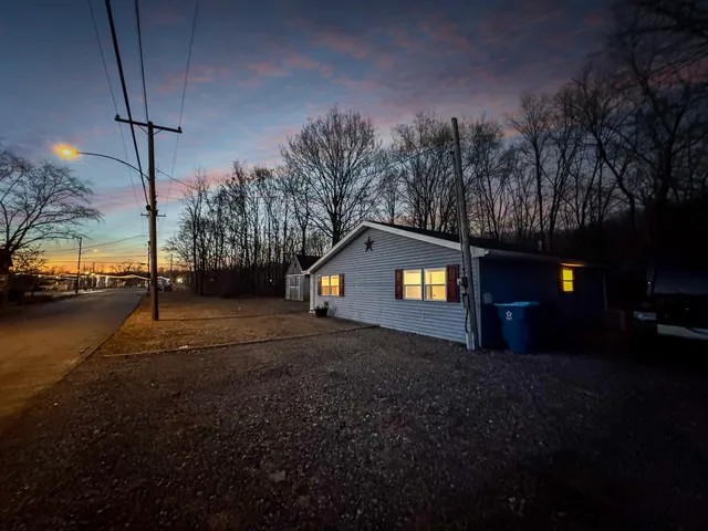 a house view with a outdoor space