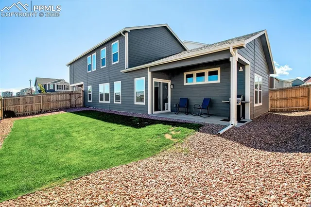 a house view with a backyard space