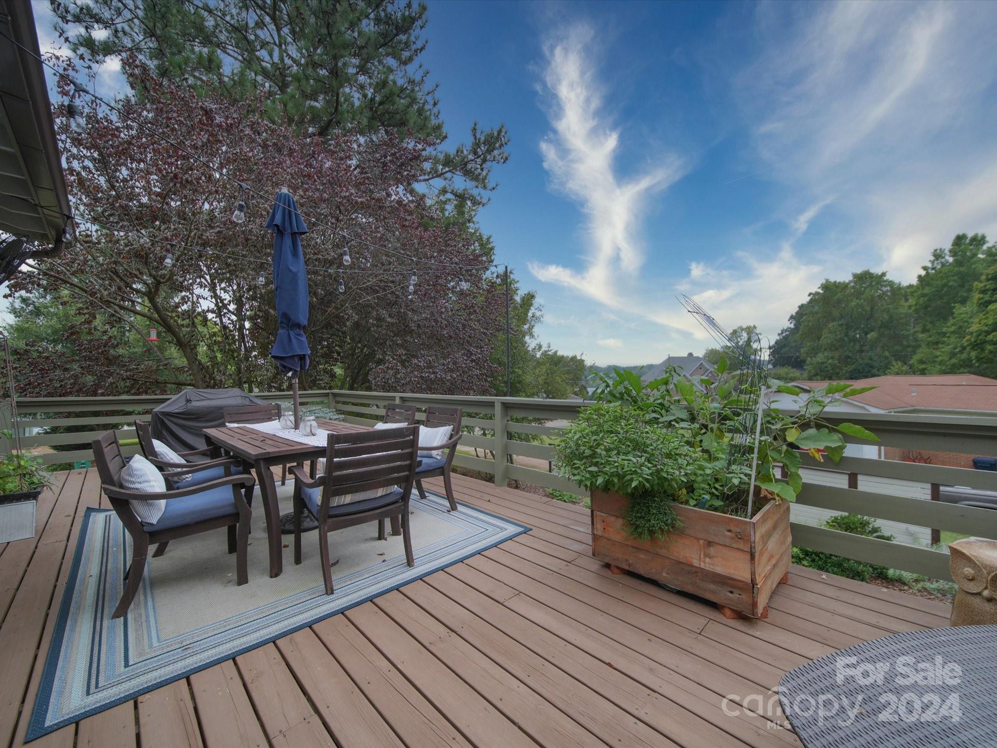 20126 Rainbow Circle Cornelius, NC 28031 - Photo 27 of 40 a view of a dinning table and chairs on roof deck