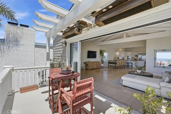 a outdoor space with patio lots of furniture