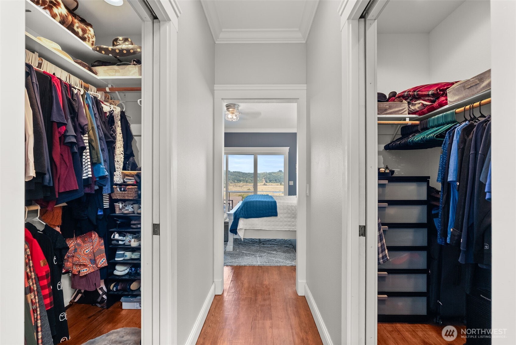1480 Pacific Avenue Raymond, WA 98577 - Photo 17 of 40 a view of walk in closet with clothes and shoes