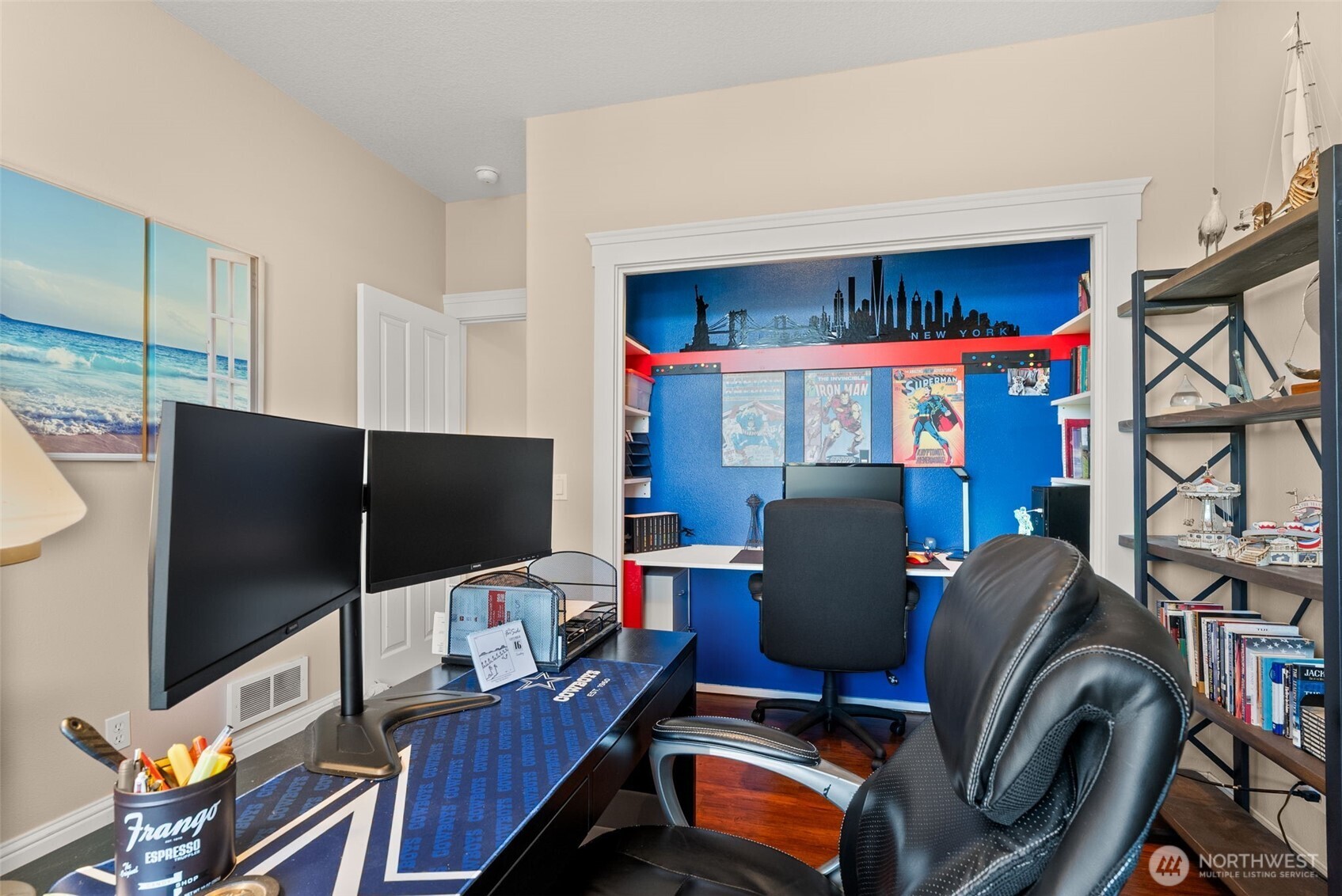 1480 Pacific Avenue Raymond, WA 98577 - Photo 21 of 40 a work room with furniture a flat screen tv and rug