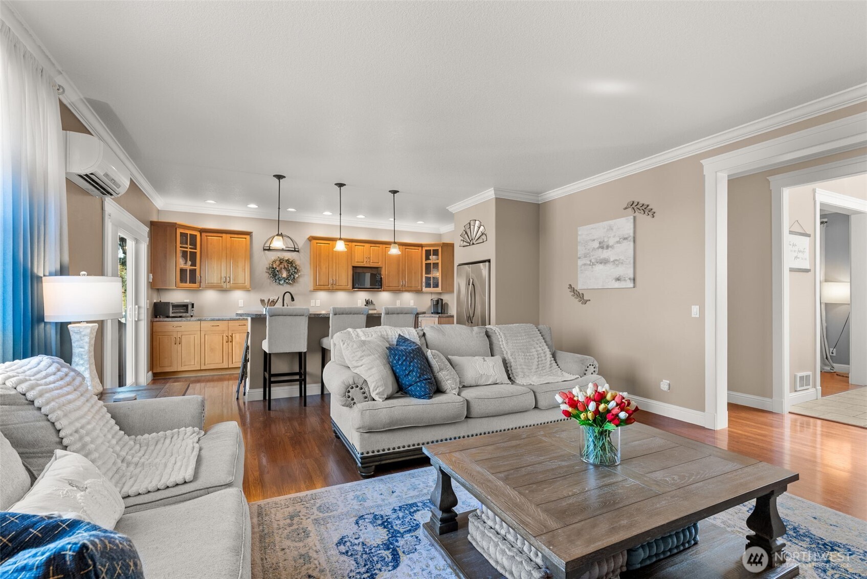 1480 Pacific Avenue Raymond, WA 98577 - Photo 9 of 40 a living room with furniture kitchen view and a table