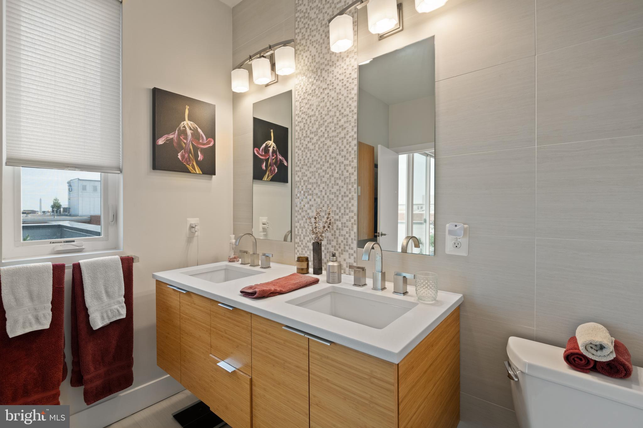 1436 Chapin Street Northwest, Unit F Washington, DC 20009 - Photo 35 of 41 a bathroom with a sink and a mirror