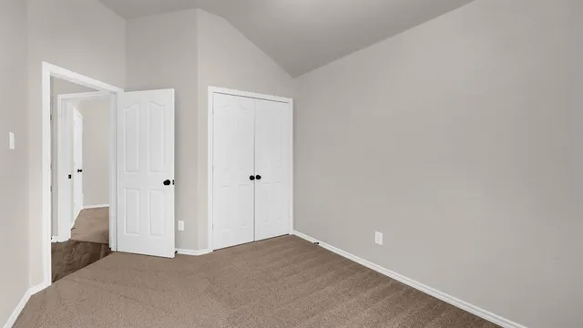 a backyard of a house