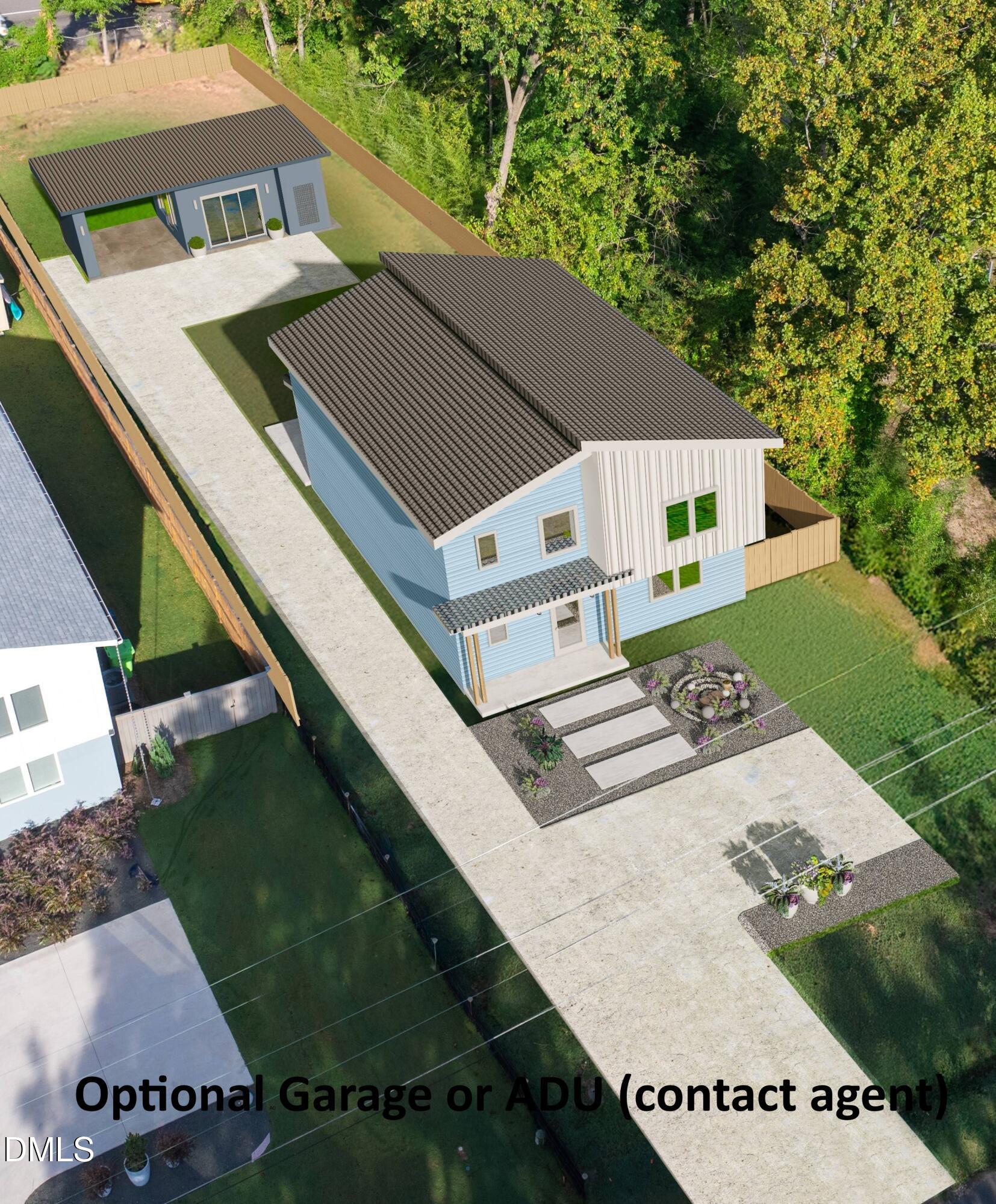 509 Colleton Road Raleigh, NC 27610 - Photo 3 of 55 drone ADU option_cropped - 509 Colleton