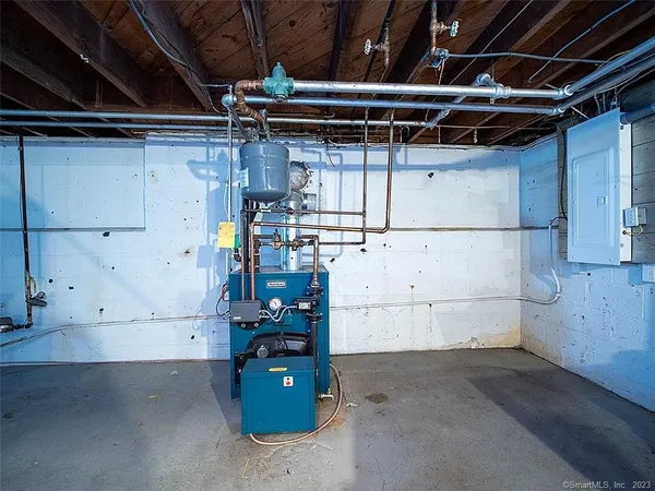 a view of storage and utility room