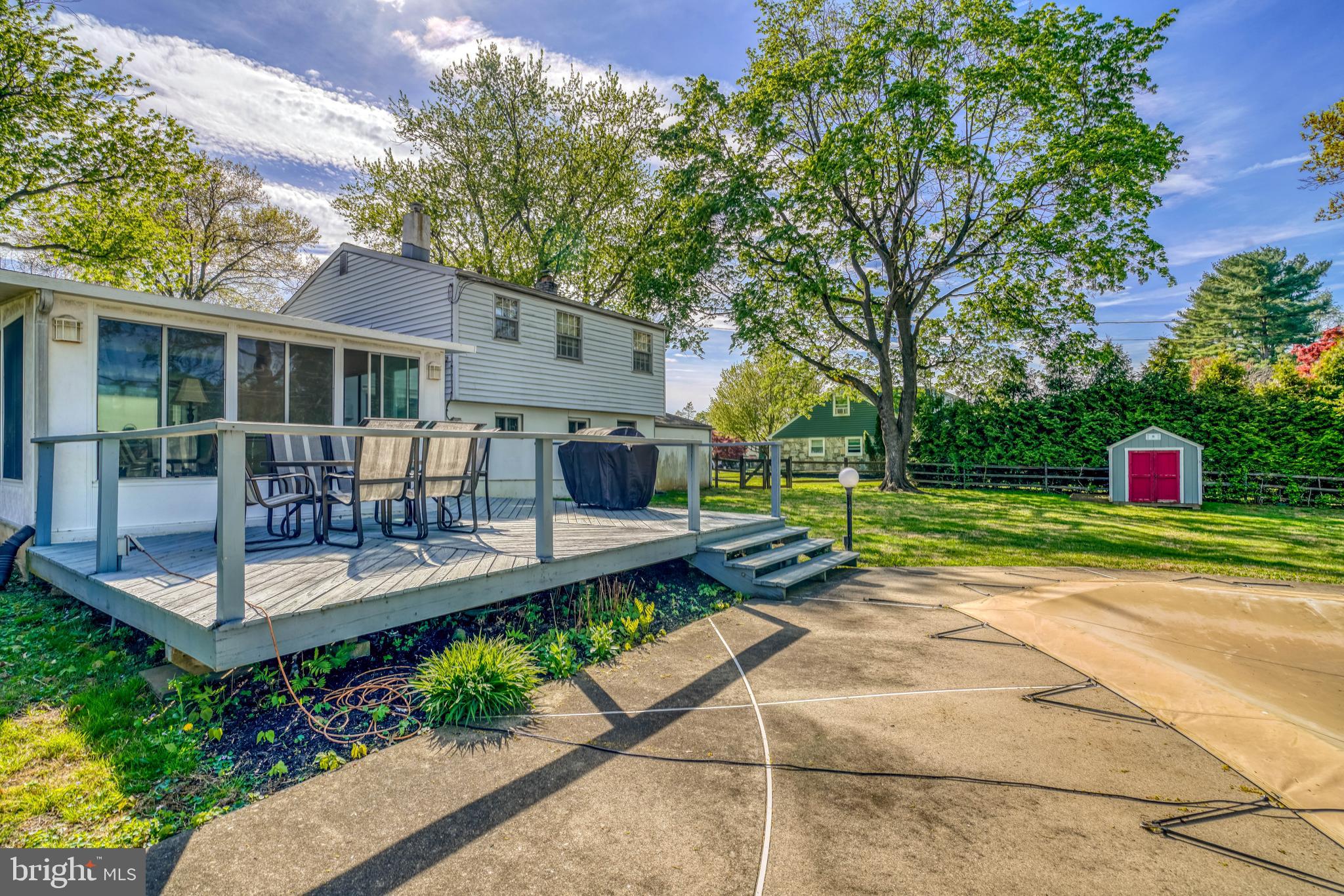 407 Keats Road Huntingdon Valley, PA 19006 - Photo 26 of 26 Deck overlooking pool