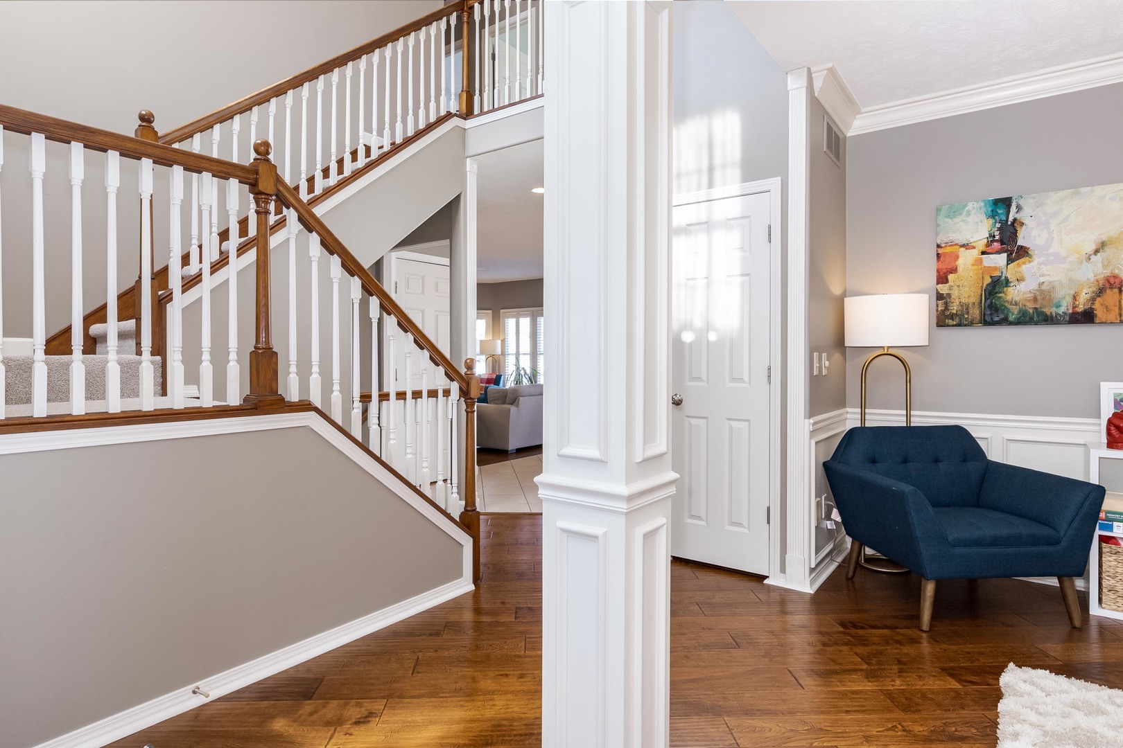1223 Joy Walk Way Normal, IL 61761 - Photo 16 of 48 a view of entryway and hall with wooden floor