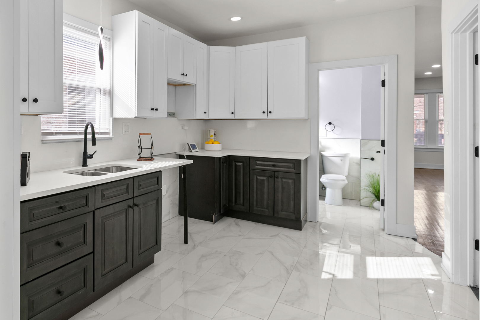 7501 South Morgan Street Chicago, IL 60620 - Photo 8 of 24 a kitchen with a sink and a stove
