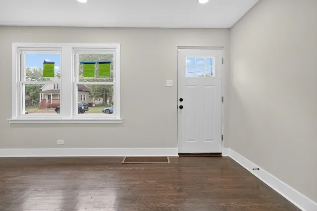 an empty room with window