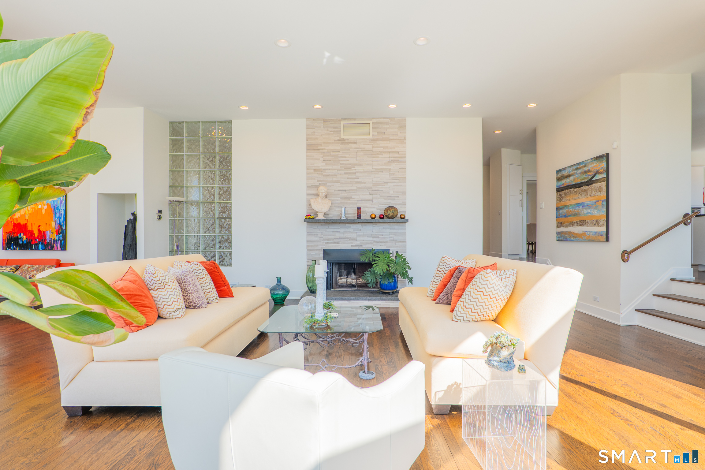 216 Kuhne Road Southbury, CT 06488 - Photo 10 of 40 a living room with furniture and a fireplace