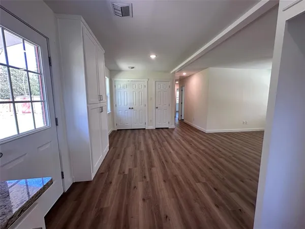 a view of wooden floor