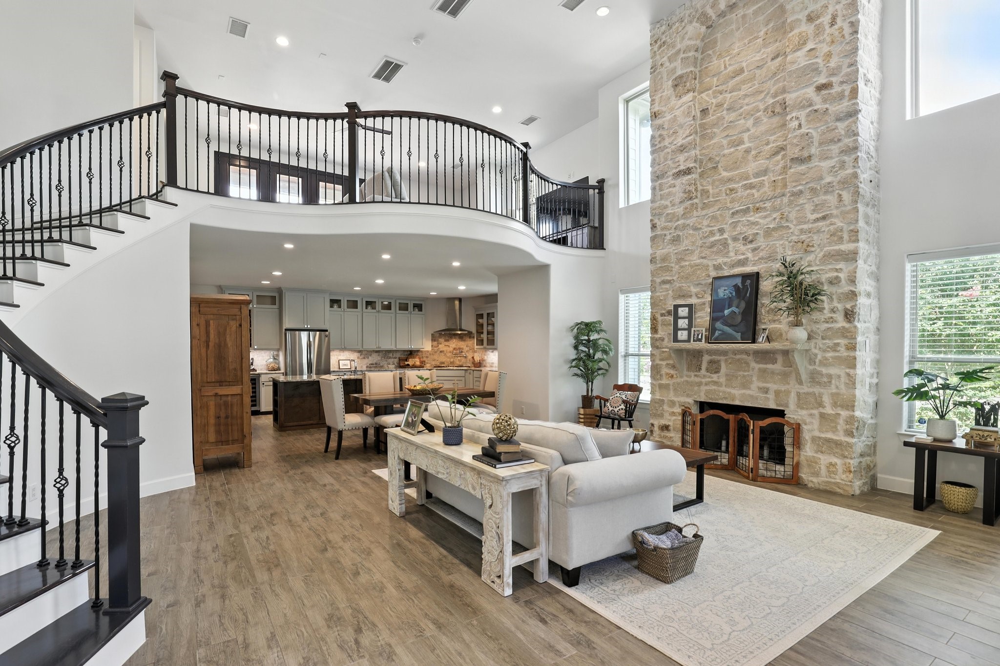 3202 Ozark Street Houston, TX 77021 - Photo 9 of 37 a living room with furniture fireplace and a table