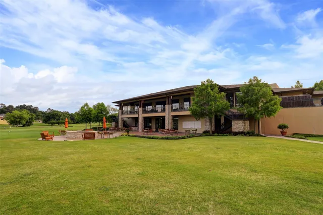 a view of a lake with houses