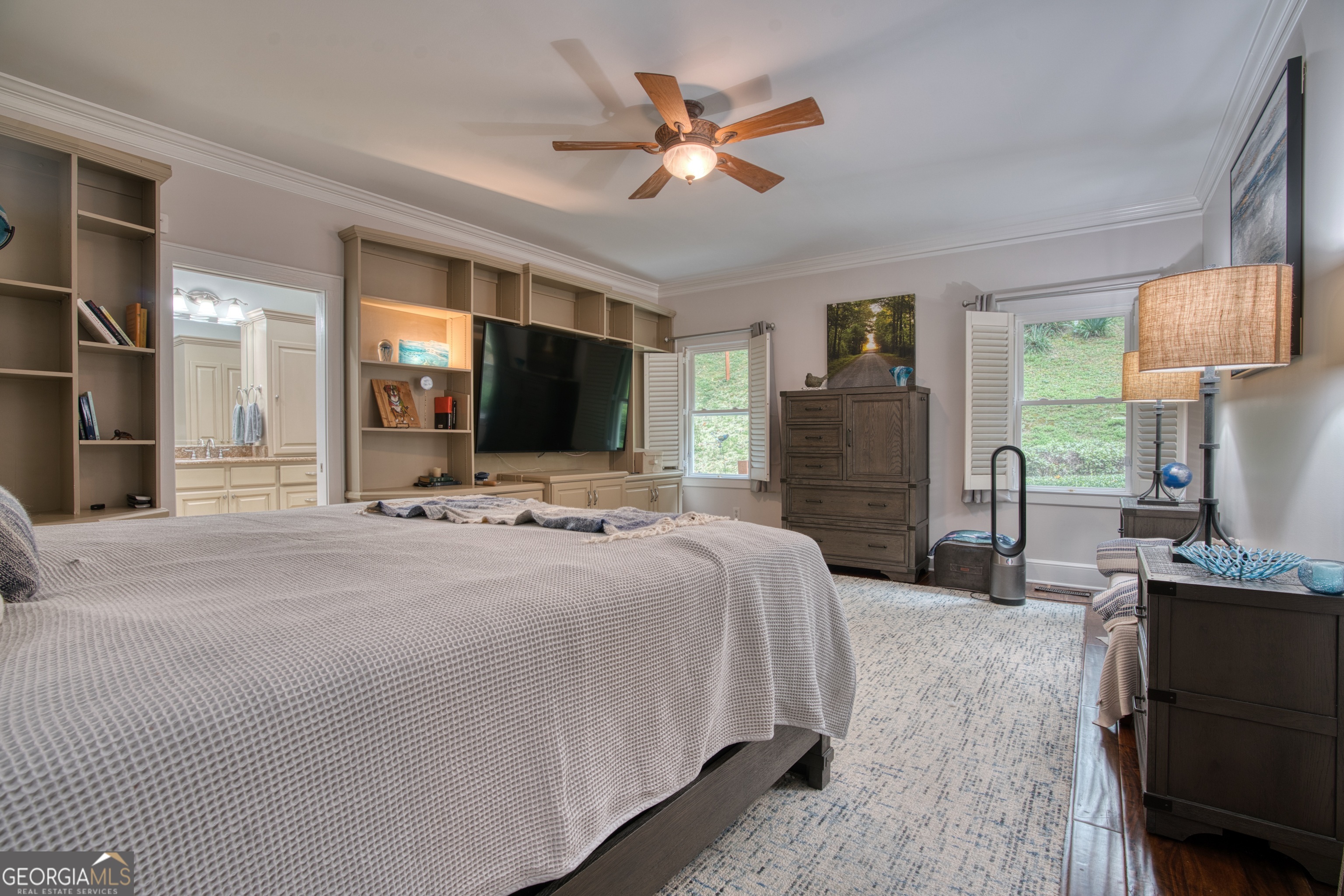 4 Rivermont Drive Southwest Rome, GA 30165 - Photo 24 of 55 a bed room with furniture and a flat screen tv