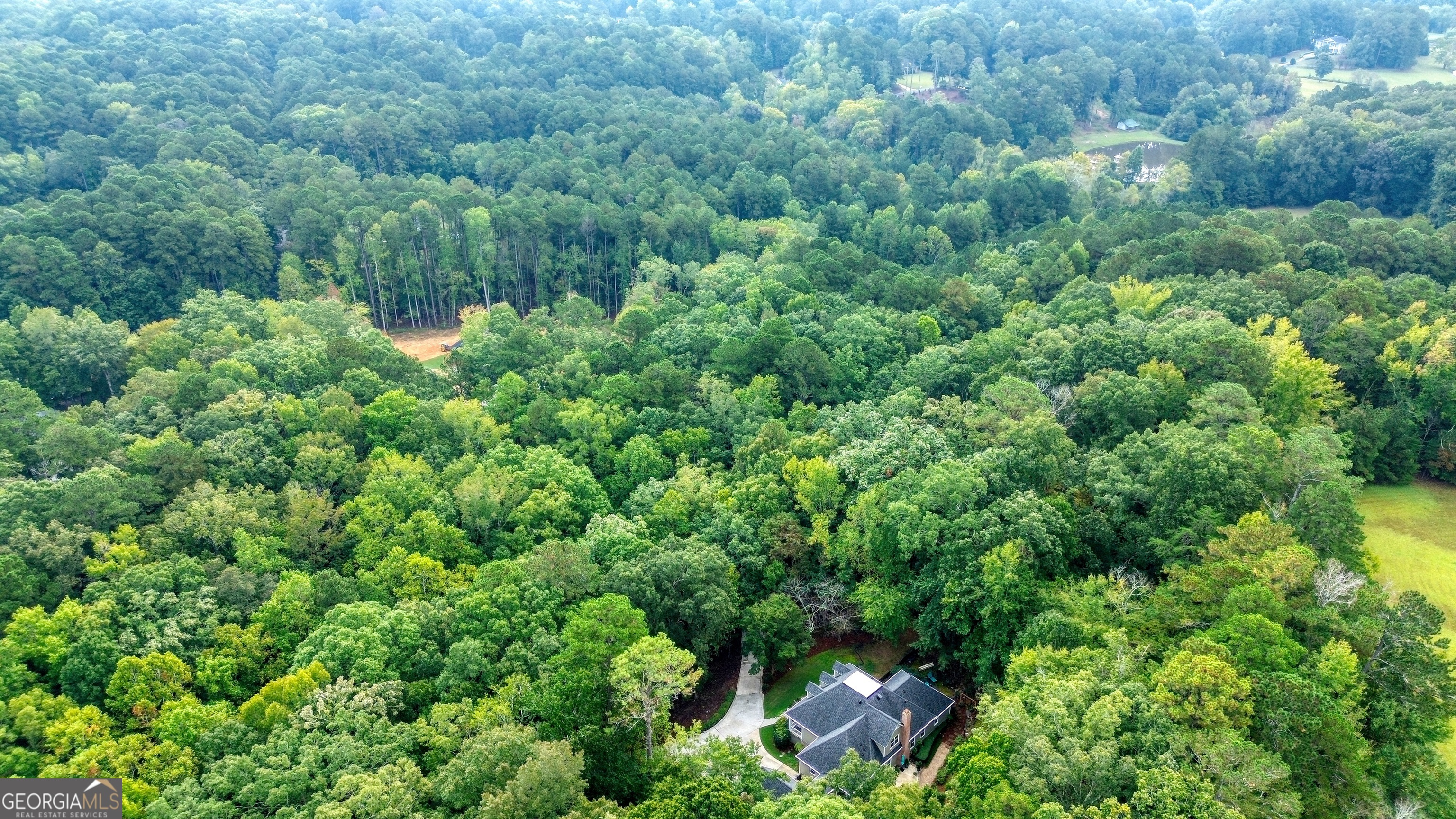 4 Rivermont Drive Southwest Rome, GA 30165 - Photo 41 of 55 an aerial view of residential house with outdoor space and trees all around