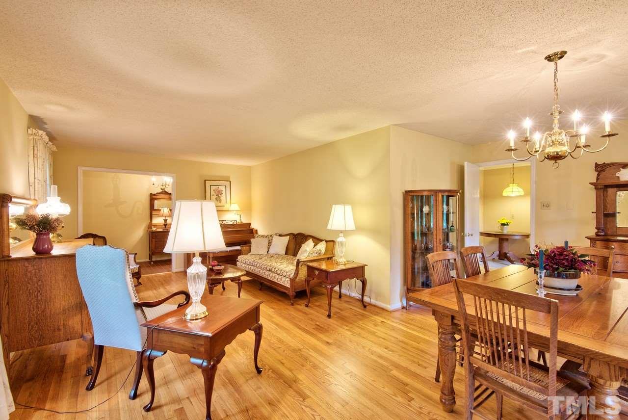 3607 Cole Mill Road Durham, NC 27712 - Photo 6 of 25 The Living Room opens to the Dining Room area.