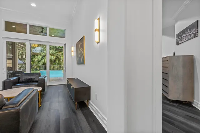 a kitchen with lots of counter top space a sink and appliances