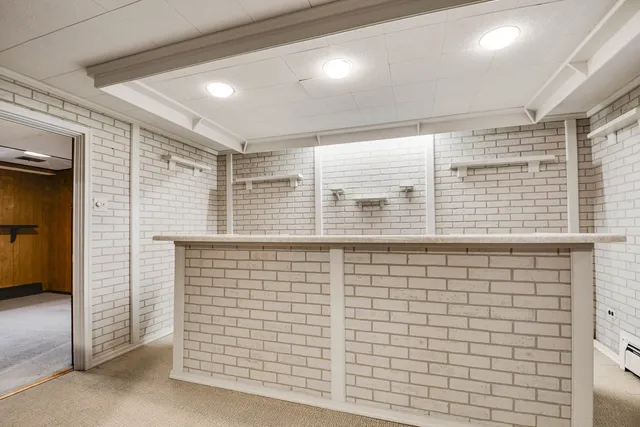 a view of wooden door