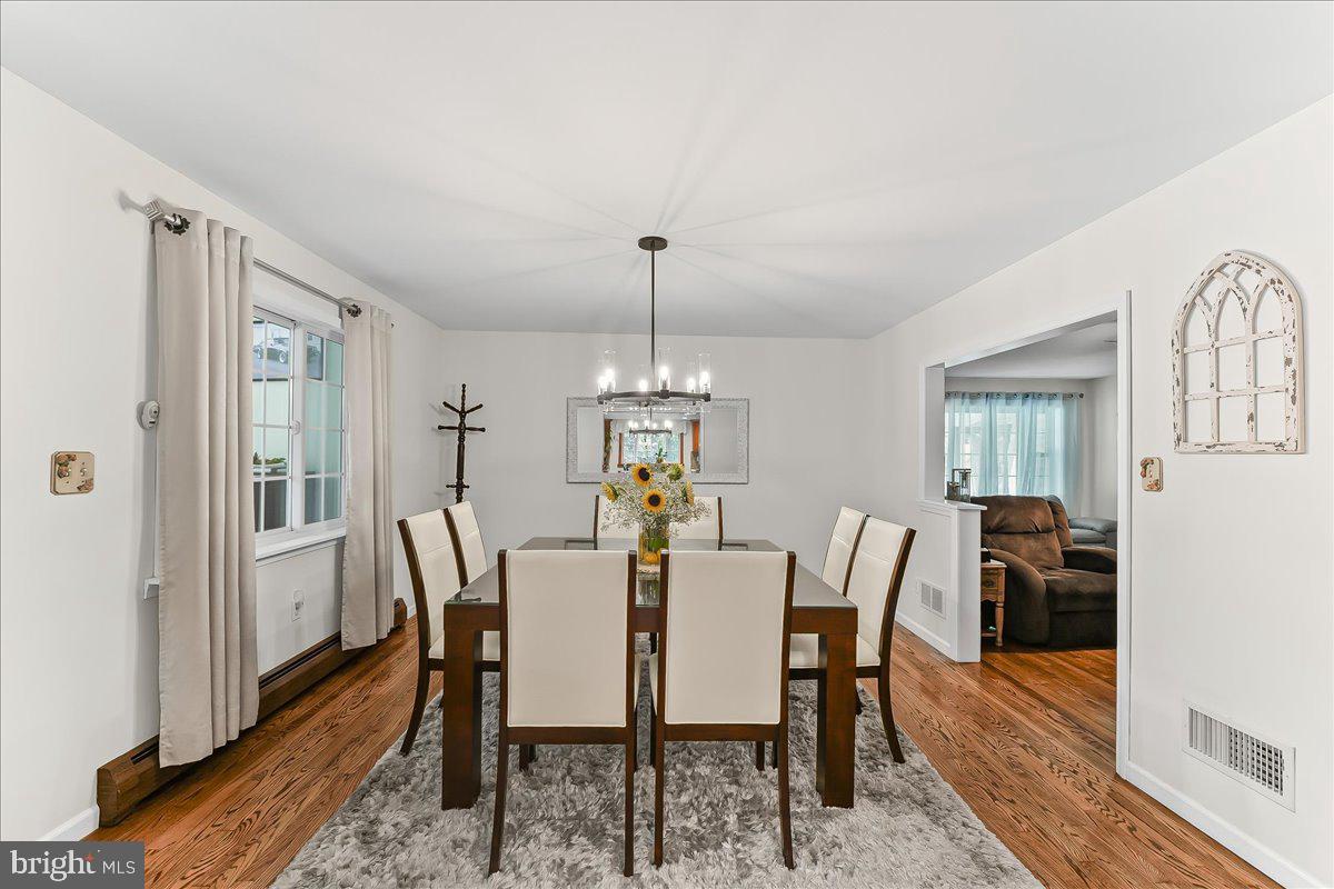 320 Lees Bridge Road Nottingham, PA 19362 - Photo 12 of 45 a view of a dining room with furniture window and wooden floor