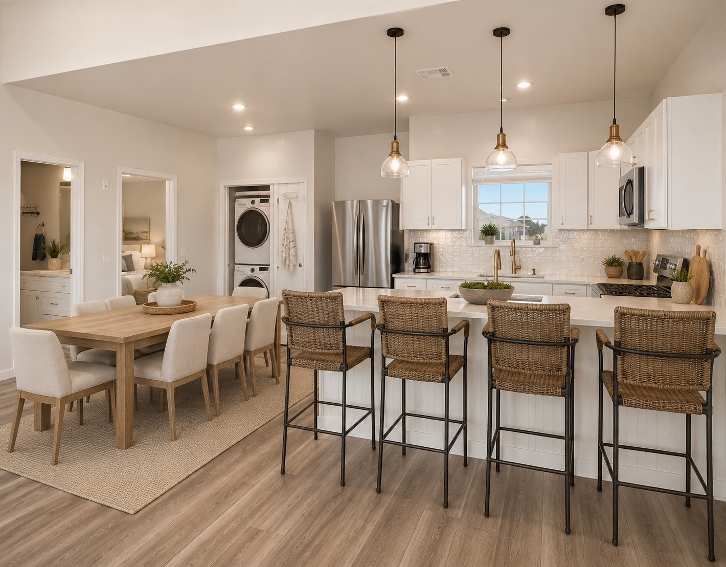 116 Howard Avenue, Unit I Surfside Beach, TX 77541 - Photo 11 of 39 Behind the all updated kitchen, is a cozy lanai overlooking the beach