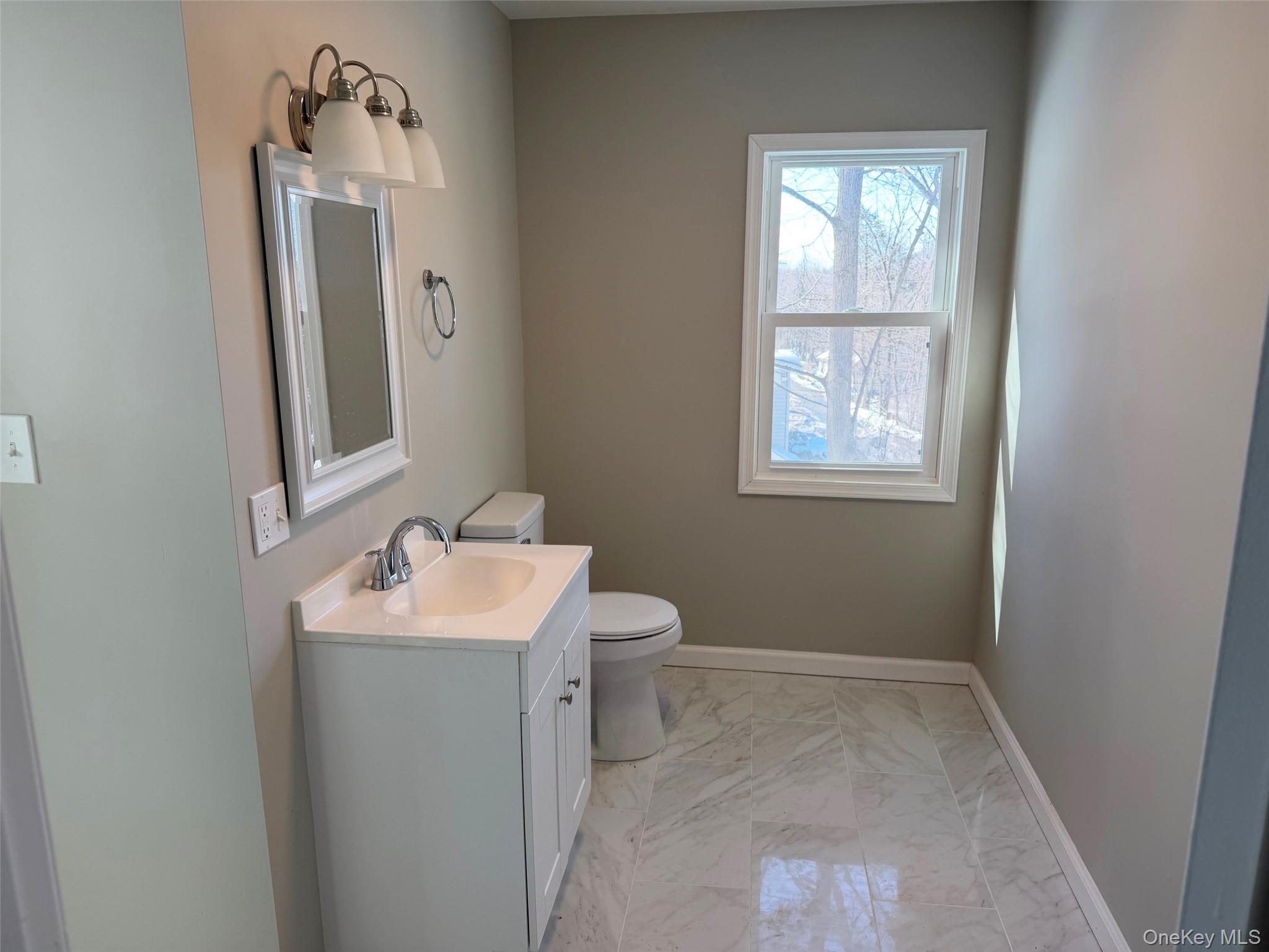 9 Underhill Trail Monroe, NY 10950 - Photo 6 of 18 a bathroom with a toilet sink and mirror