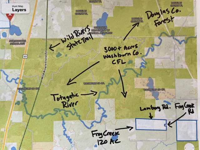 $284,900 | W39-xx Frog Creek Road, Minong, WI 54859