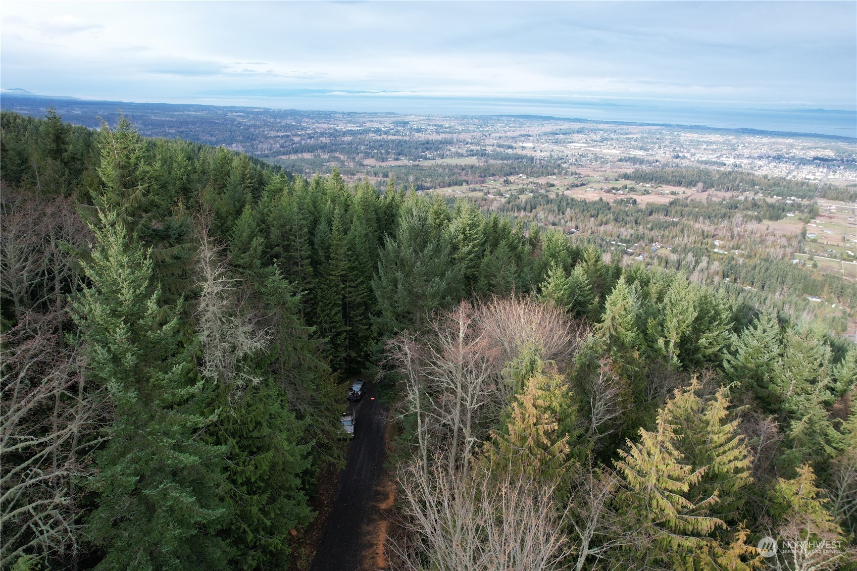 9999 Broadview Drive Sequim, WA 98382 - Photo 23 of 27 a view of a city with lush green forest
