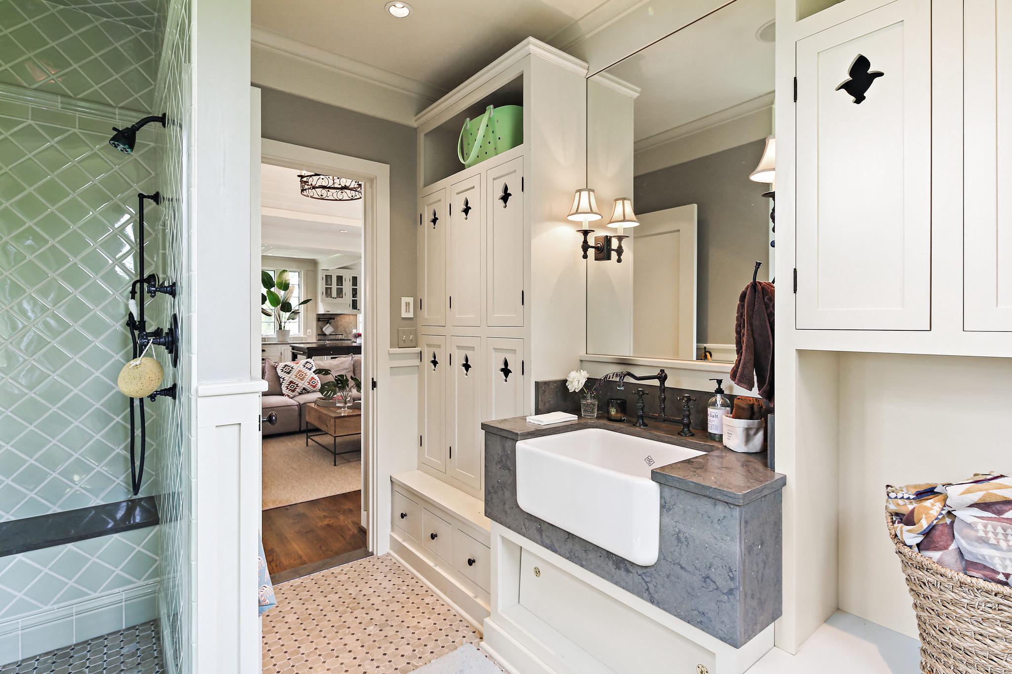900 Army Road Baltimore, MD 21204 - Photo 69 of 99 + custom cabinets for storage + poolside gear.