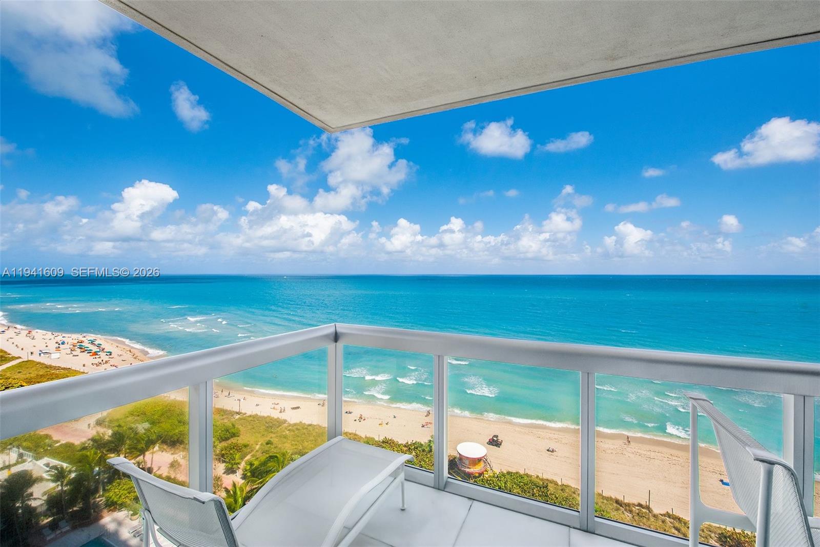 6899 Collins Avenue, Unit 1205 Miami Beach, FL 33141 - Photo 7 of 48 a view of a balcony with an outdoor space