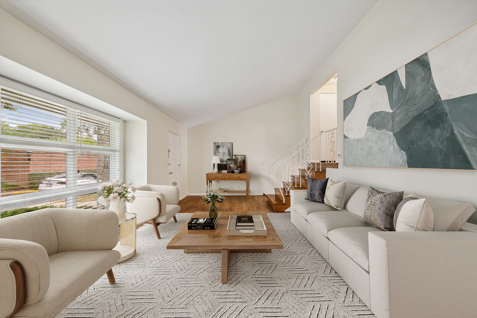 715 Carriage Hill Drive Glenview, IL 60025 - Photo 4 of 18 a living room with furniture and a large window