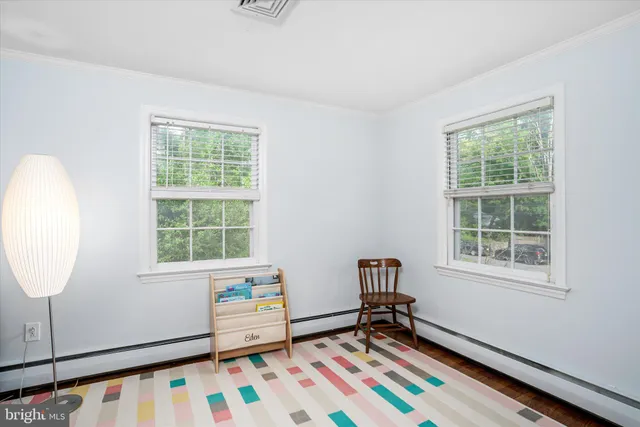 an empty room with window