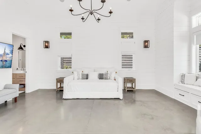 a view of a city from a dining room