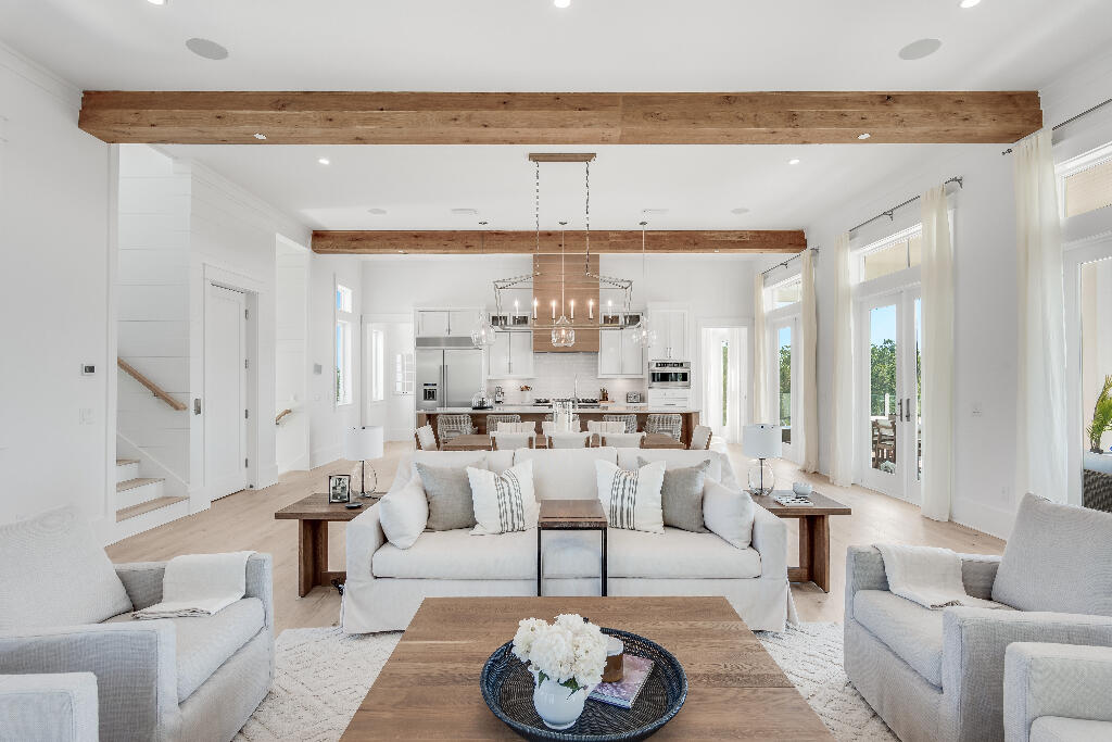 90 Sandstone Street Santa Rosa Beach, FL 32459 - Photo 52 of 73 a living room with furniture and a large window