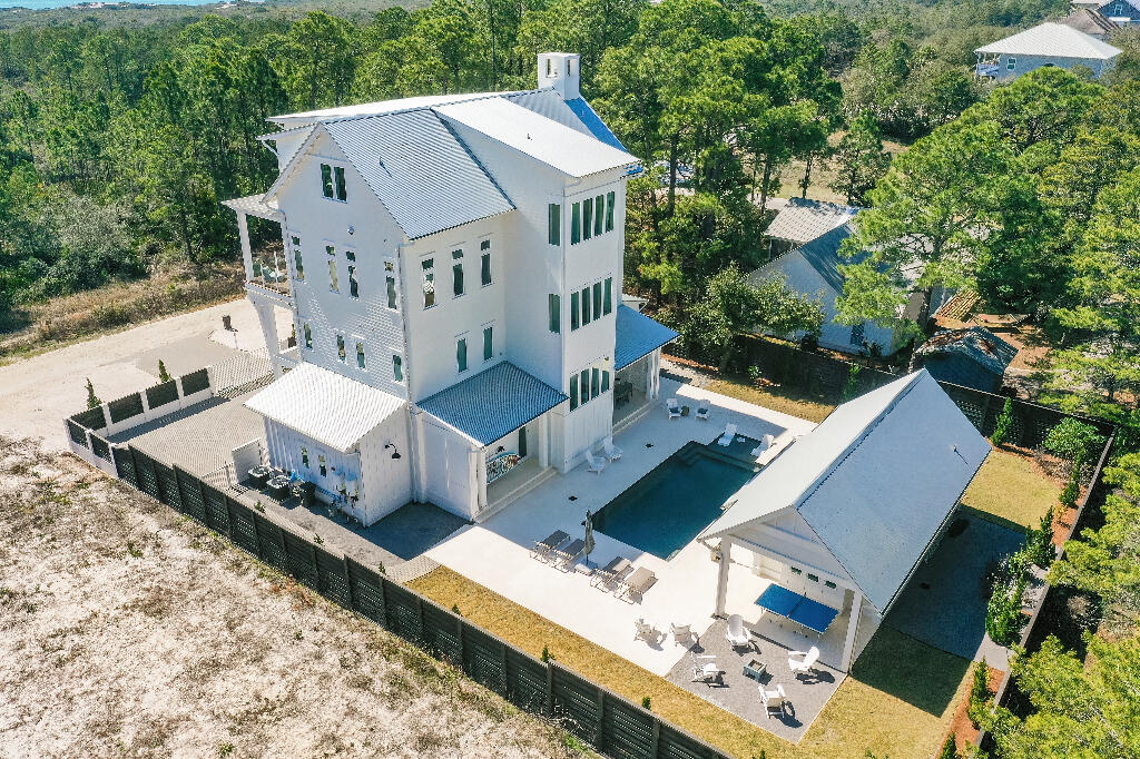 90 Sandstone Street Santa Rosa Beach, FL 32459 - Photo 73 of 73 an aerial view of a house with a big yard