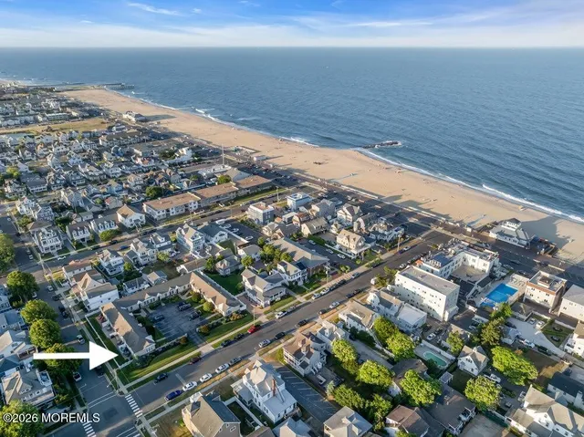 view of ocean view with beach