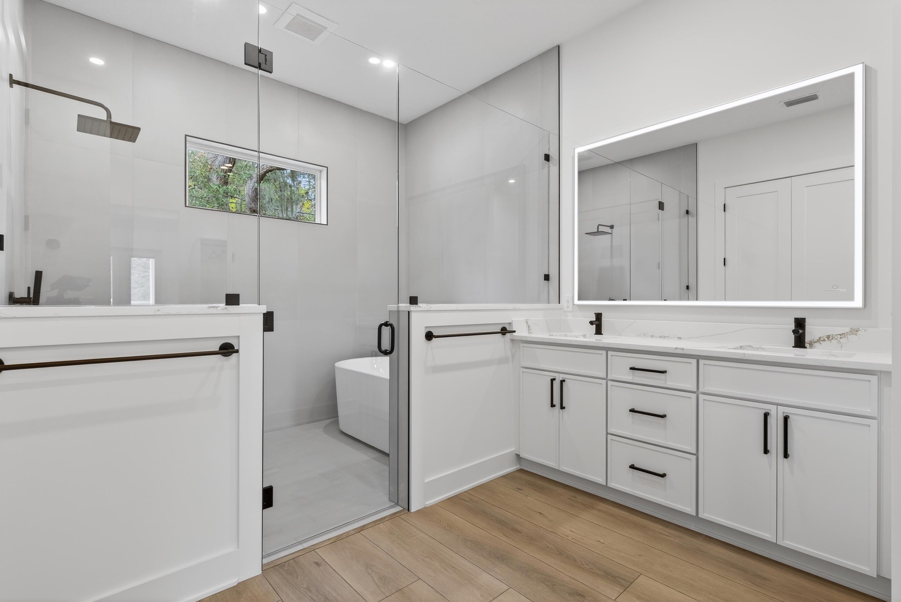 16 Baru Road St. Augustine, FL 32080 - Photo 40 of 73 a bathroom with a double vanity sink mirror and toilet