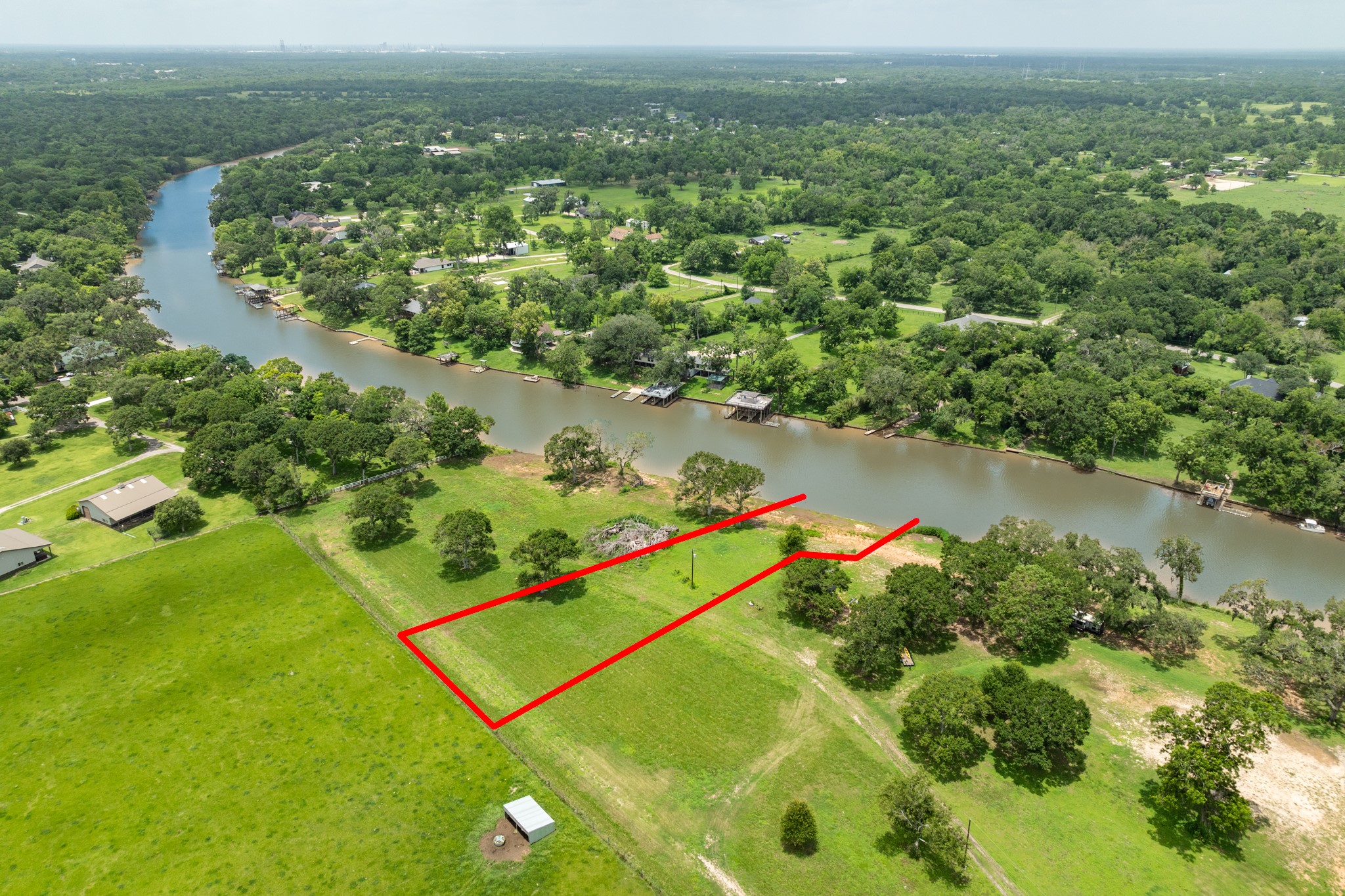 2 County Road 344 Sweeny, TX 77480 - Photo 19 of 20 an aerial view of residential houses with outdoor space and swimming pool